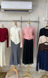 Polo Solid Color Knitted Cardigans